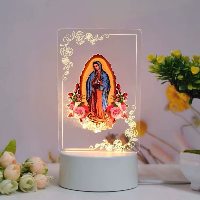 Our Lady of Guadalupe LED acrylic lamp